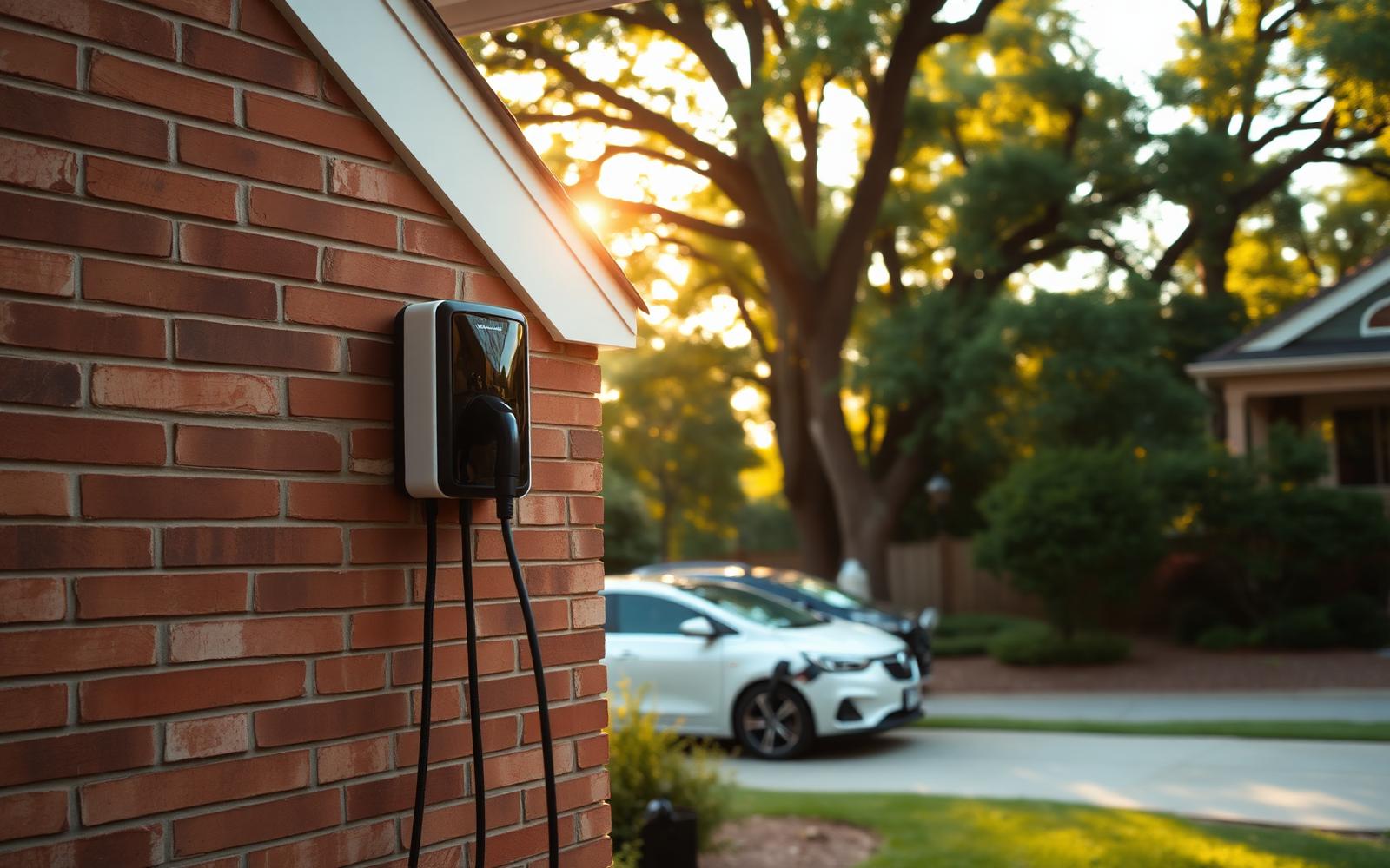 Level 2 EV charger installed at a Decatur home